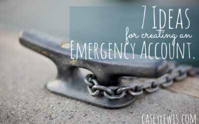 7 Ideas For Creating An Emergency Account.